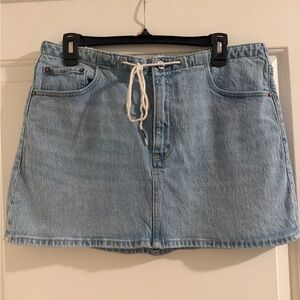 Abercrombie & Fitch Light Blue Denim Mini Skirt